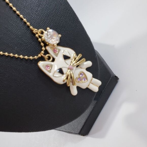 Betsey Johnson Cat necklace, matching earrings listed separately - Picture 4 of 4